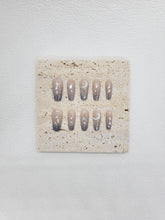 Luna Luminescence: Shimmer sliver Press on Nails Instant Manicure AU