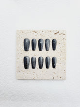 Galactic Milky Way: Long Cat Eye Press on Nails Instant Manicure AU