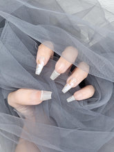Eternal Bridal Bloom: Beige long Press on nails Luxe Instant Mani AU