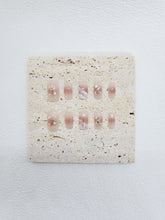 Enchanted Blush: Rosy Press on nails with pearls Instant Manicure AU