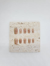 Golden Blush: Nude gold everyday Press on nails Salon-quality Mani AU
