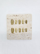 Jungle Serenade: Green flora square Press on Nails Instant Manicure AU