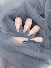 Rosewater Pearlescence: Pink Nude Gilded Pearls Nails Instant Manicure