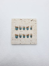 Sundown Serenity: gold crystal design Press on nails Instant Mani AU