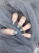 Sundown Serenity: gold crystal design Press on nails Instant Mani AU