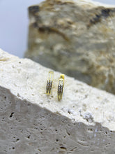 Eternal Luminescence Pavé Hoop Earrings: 925 Sterling Silver 18K Gold, Clear Cubic Zirconia, Timeless Everyday Elegance