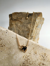 Galactic Cascade Black Agate Necklace: 925 Sterling Silver 18K Vintage Gold, Cosmic Elegant