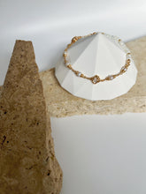 Luminous Elegance Pearl Bracelet: 925 Sterling Silver 18K Vintage Gold, Fresh water pearls and MOP, Special Occasion