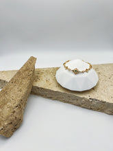 Mystic Fusion Exotic Bracelet: 925 sterling silver 18k vintage gold, Green, Pink and Clear CZ, Unique design