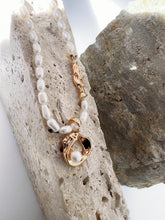 Silken Elegance Pearl Necklace: 925 Sterling Silver 18K Vintage Gold, Fresh Water Pearls, Wedding, Luxury, Unique design