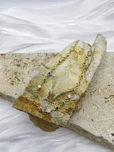 Tropical Radiance Rainbow Bracelet: 925 Sterling Silver 18K Gold Colourful Gem, CZ