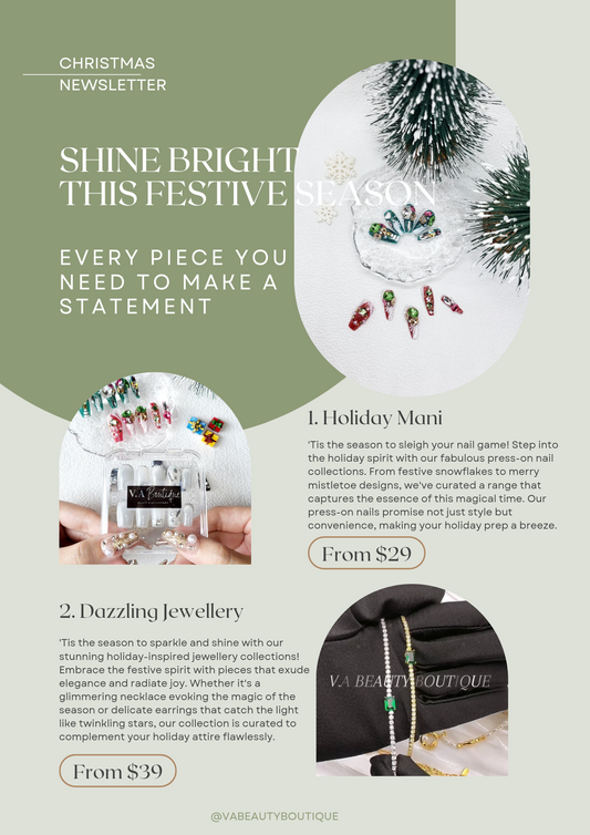 V.A Beauty Boutique Christmas Newsletter