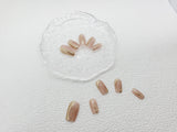 Golden Blush: Nude gold everyday Press on nails Salon-quality Mani AU