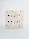 Serenity in Rose: Long white trendy design Press ons Instant Mani AU