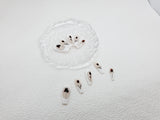 Serenity in Rose: Long white trendy design Press ons Instant Mani AU