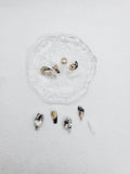 Luxe Luminance: Classic White Press-on Nails with Luxury Gems Instant Mani