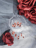 Crimson Cascade: Red marbling Press on nails with bands Instant Mani AU 