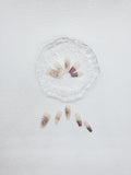 Rosewater Pearlescence: Pink Nude Gilded Pearls Nails Instant Manicure