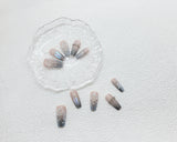 vWhispers of Eternal Vows: Luxe wedding Press on nails Instant Mani AU